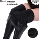 Calça de Couro Aveludada - Hot Slim® | Coleção 2024 [COMPRE 1 LEVE 2]