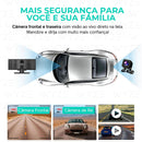 WyzeAuto - Multimídia portátil com Câmera Frontal + BRINDE Câmera de Ré