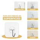 AutoFix® – Gancho Adesivo Autocolante para Parede (Fixação Forte sem Furos) – Leve Mais e Pague Menos!
